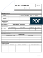 Formato Formulario de Visita A Proveedores V.3