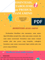 Biosintesis, Katabolisme, Dan Produk Asam Amino - Haniatul Fuadah - Reg A - 020