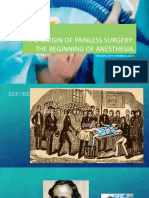ICT The Origin of Painless Surgery