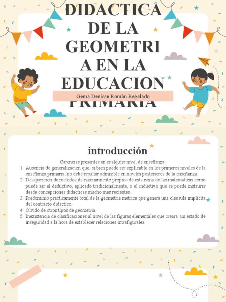 Didáctica de la Geometría en Primaria | PDF | Geometría | Educación ...