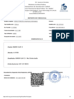 Resultado prueba COVID-19 negativo