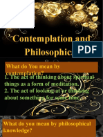 Contemplation and Philosophical Knowledge