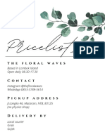 Pricelist 2021 Floral Waves