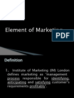 Elements of Marketing