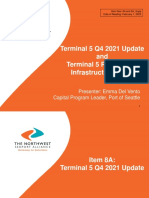 Terminal 5 Q4 2021 Update and Terminal 5 Reefer Plug Infrastructure Grant