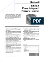 R4795A Flame Safeguard Primary Controls: S.Y. - Rev. 12-94 - ©honeywell Inc. 1994