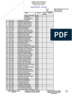 Grade Report - College: Isabela State University