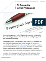 Registration of Prenuptial Agreements in The Philippines: Marriage
