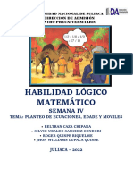 Habilidad Lógico Matematico - Ing - Unidad 4