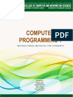 COMP 20023 - Computer Programming 1