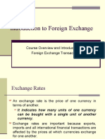 Course Overview and Introduction To Foreign Exchange Transaction