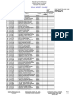 Grade Report - College: Isabela State University