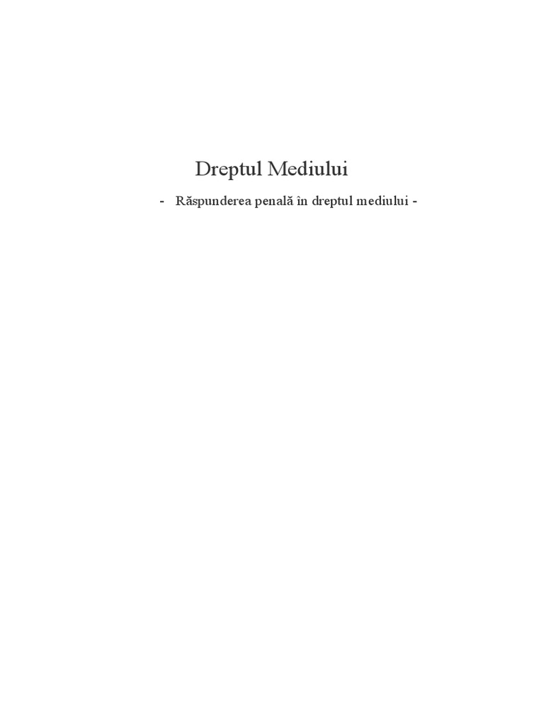 Raspunderea Penala | PDF