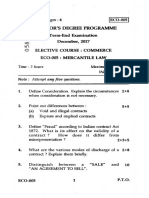 Bachelor'S Degree Programme: Time: 2 Hours Maximum Marks: 50 Weightage: 70% Note: Attempt Any Five Questions
