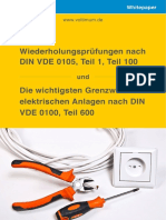 Wiederholungsprüfungen Nach DIN VDE 0105 Und Die Wichtigsten Grenzwerte Bei Elektrischen Anlagen Nach DIN VDE 0100