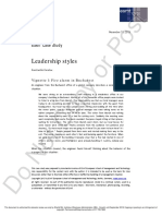 Leadership Styles: ESMT Case Study