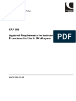 CAP 785 Approval Requirements For Instrument Flight Procedures For Use in UK Airspace