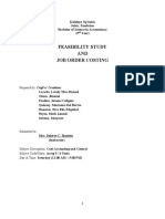 Feasibility Study AND Job Order Costing: Prepared By: Craft N' Creations