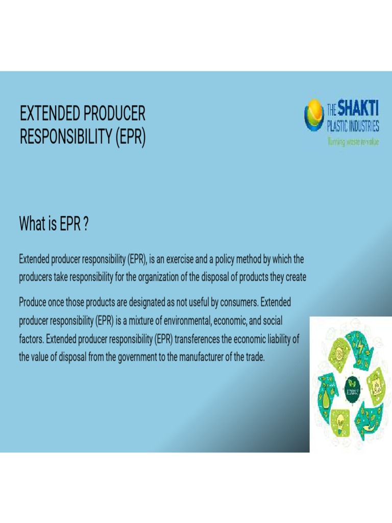Extended Producer Responsibility (EPR) | PDF | Recycling | Waste Management