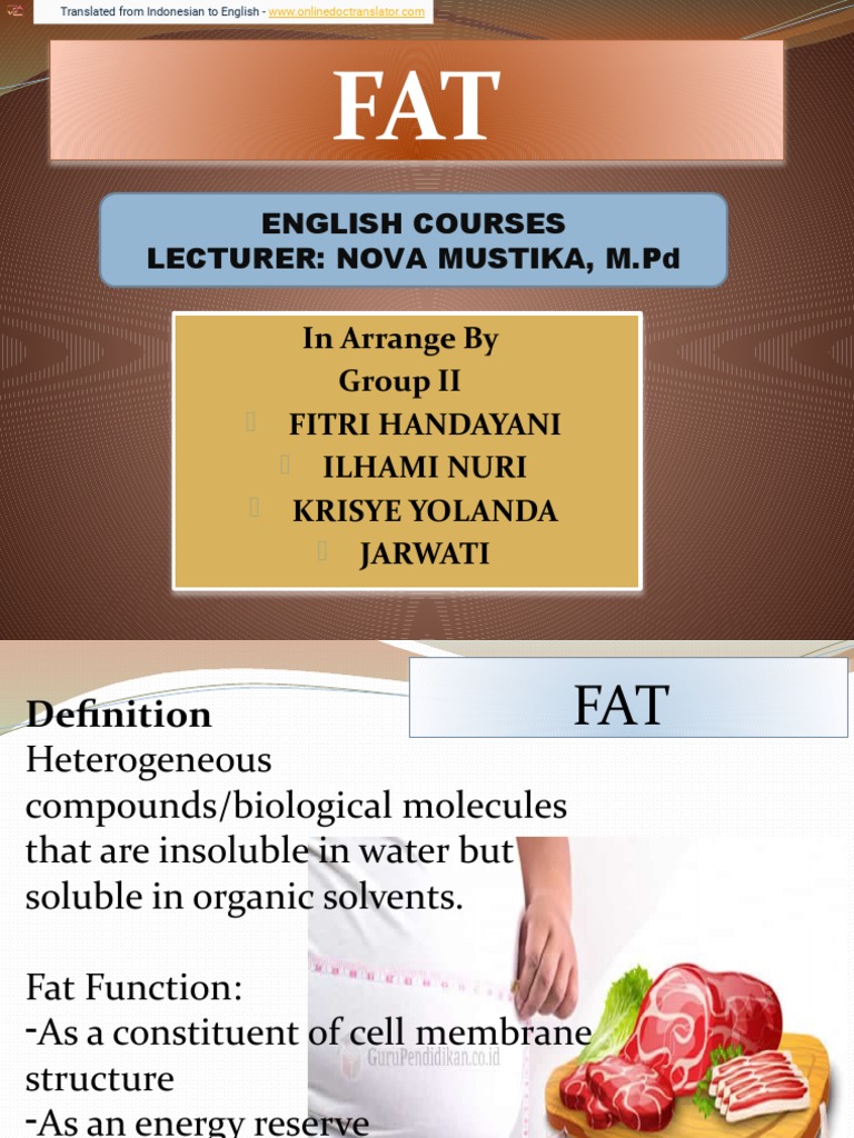 Understanding Fats: Types and Functions | PDF | Fat | Lipoprotein