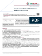 Comparative Analysis of Vaccines and Probiotics in Fighting The Covid19
