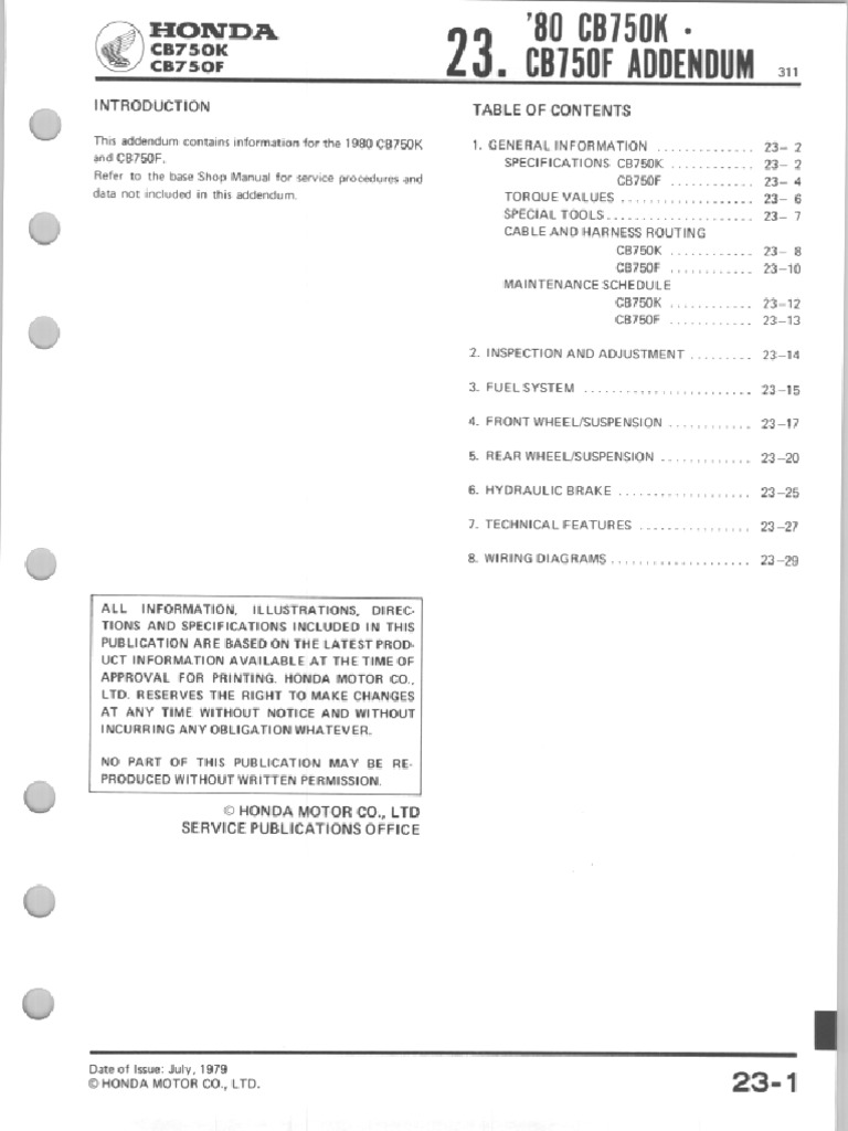 1981 HONDA CB750 SERVICE MANUAL PDF visual data 2