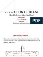 Deflection of Beam: Double Integration Method