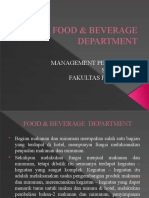 Food Beverage Department
