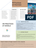 Extraordinary HR Practices at Google: Project Overview: About Google Our Objective Why This Topic?