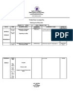 KINDERGARTEN WEEKLY HOME LEARNING PLAN q3 w1