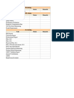 Marketing Task Status Remarks HR Admin Task Status Remarks