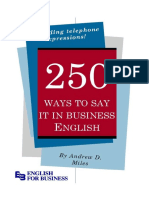 250 Ways to Say It in Business English