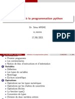 Initiation A La Prog Python