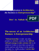 "The Profession Is The Business Is: Architecture, Entrepreneurship