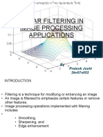 Linear Filtering in Image Processing Applications: by Prateek Joshi 2bv07e052