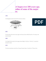 Air Transpo Timeline