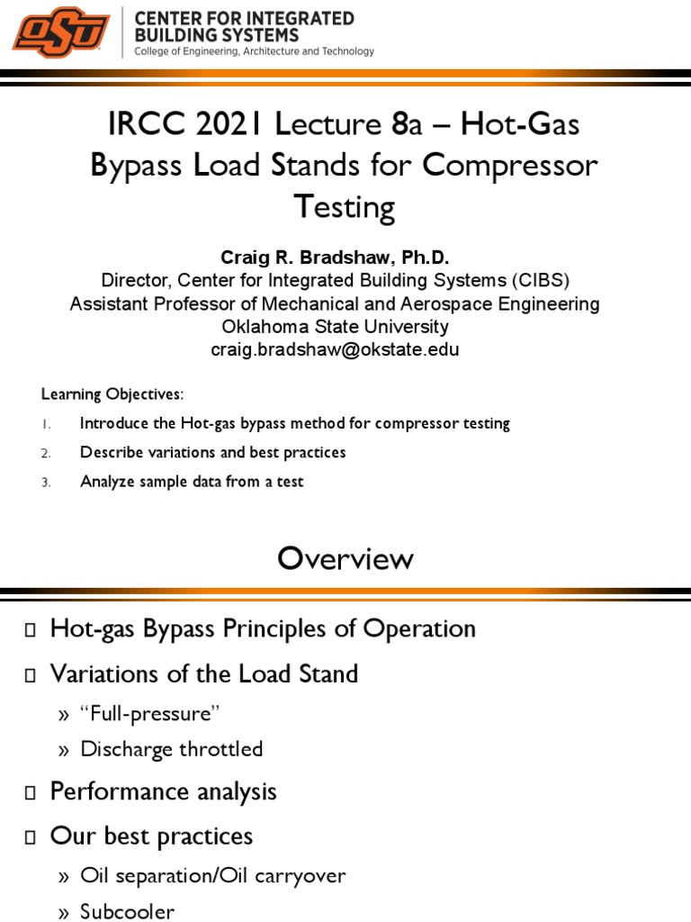 Hot Gas Bypass Compressors PDF Density Physical Chemistry