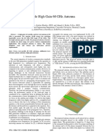 Simple High Gain 60 GHZ Antenna