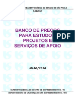 2020_05 Banco de Preços Estudos Proj e Serv Apoio