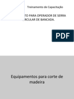 Treinamento para Operador de Serra Circular de Bancada.