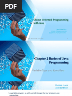 Object Oriented Programming With Java: 1 OOP Prepared By: Daniel Tesfy