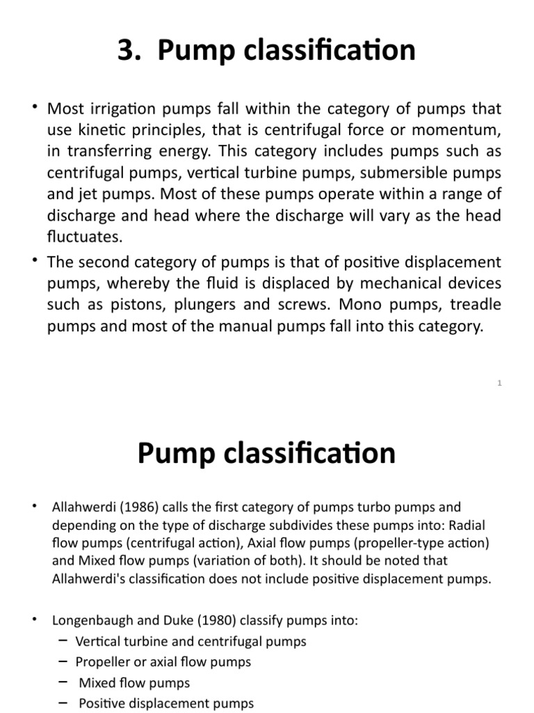 Pump Tech 3 Pump Types PDF Pump Valve