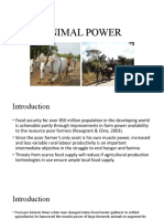 ANIMAL POWER FOR FOOD SECURITY