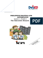 The Executive Branch: Philippine Politics and Governance