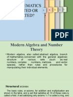 Modern Algebra, Number Theory and the Development of Set Theory