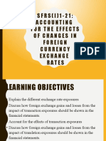 S F R S (I) 1 - 2 1: Accounting For The Effects of Changes in Foreign Currency Exchange Rates