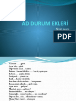 Ad Durum Ekleri̇