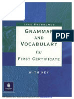 Prodromou Luke Grammar and Vocabulary for First Certificate