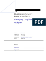 BR100Acrp Capacity Application Setup