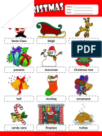 Christmas Esl Picture Dictionary For Kids